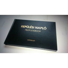   Repülési napló "fekete XL" ( Repülőgép, helikopter, UL )  Magyar-Angol nyelv