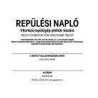 Vitorlázó  Repülési napló - Start könyv . Magyar-Angol nyelv