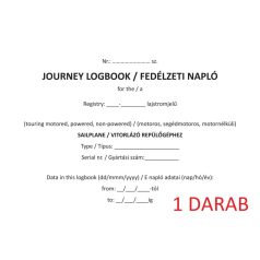   FEDÉLZETI NAPLÓ Vitorlázó Repülőgéphez, 1 darab  (motoros, segédmotoros, motor nélküli)
