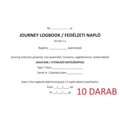   10 darab  FEDÉLZETI NAPLÓ Vitorlázó Repülőgéphez, 10 darab  (motoros, segédmotoros, motor nélküli)