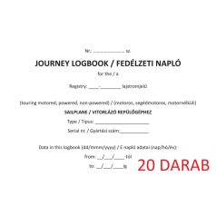   20 darab FEDÉLZETI NAPLÓ Vitorlázó Repülőgéphez, 20 darab  (motoros, segédmotoros, motor nélküli)