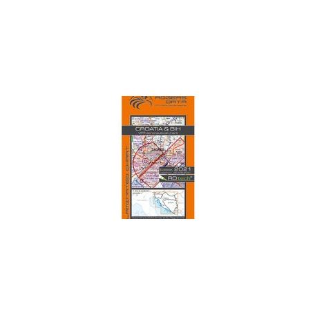 2020 Croatia-BIH VFR Aeronautical Chart – ICAO Chart