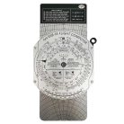 Navigációs-számoló tárcsa fém, E6B-M Aluminum Flight Computer