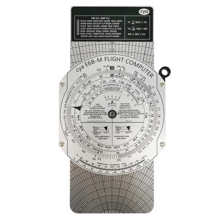 Navigációs-számoló tárcsa fém, E6B-M Aluminum Flight Computer
