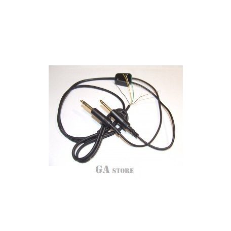 Headphone cable plane stereo