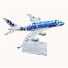 ANA "TURTLE BLUE" A380 repülőgép modell