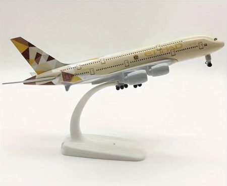 ETIHAD A380 repülőgép modell