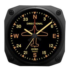    Vintage Directional Gyro Desk Model Alarm Clock DM 62V