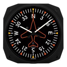 10" Directional Gyro Instrument Style Clock