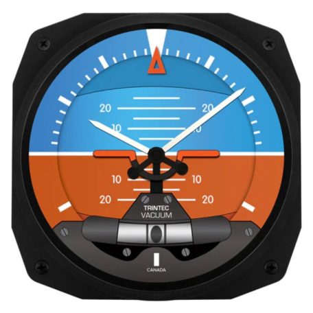 10" Artificial Horizon Instrument Style Clock