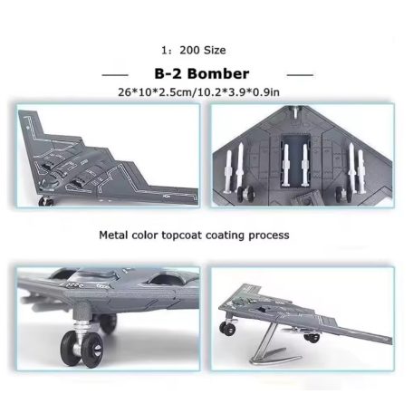 B-2  SPIRIT  , műanyag építőelem makett, 1:200, 23-27