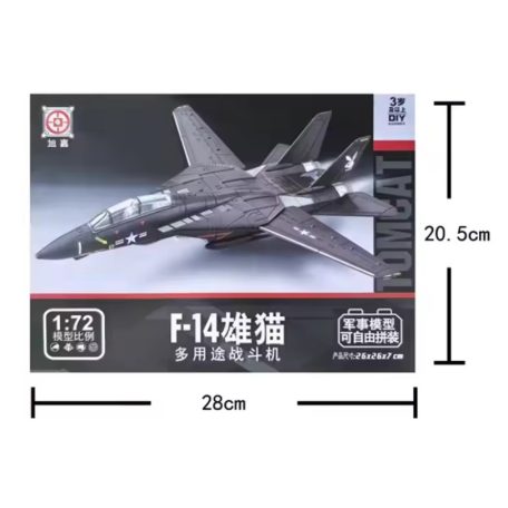 F-14 TOMCAT " BLACK" , műanyag építőelem makett, 1:72, 25-6