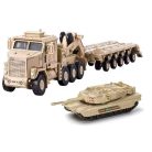 M1070 + M1A2  harckocsi , műanyag építőelem makett, 1:72 25-9
