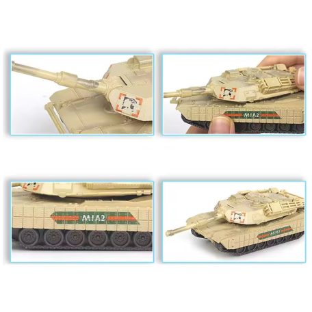 M1070 + M1A2  harckocsi , műanyag építőelem makett, 1:72 25-9