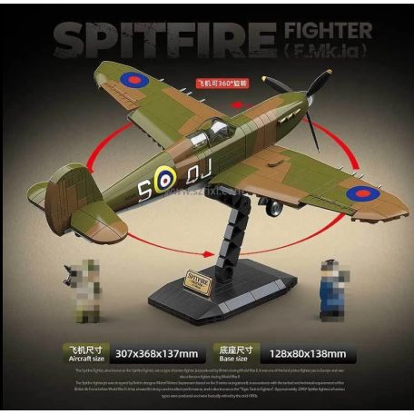 SPITFIRE, Repülőgép építő játék, 100279