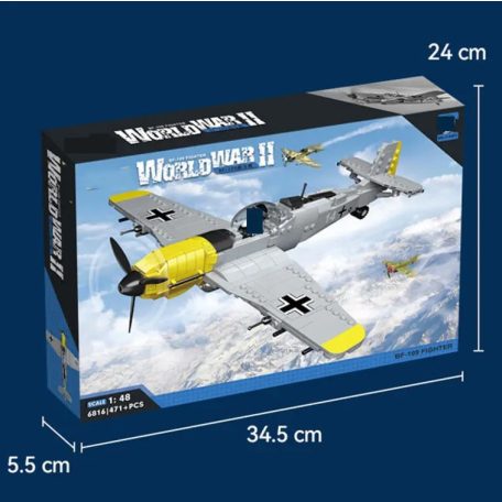 BF 109 II ,  műanyag építőelem makett, 6816 