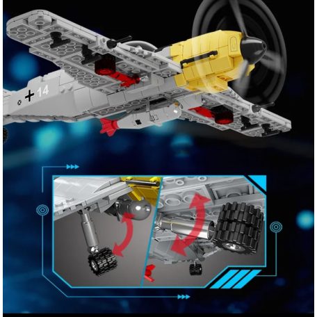 BF 109 II ,  műanyag építőelem makett, 6816 