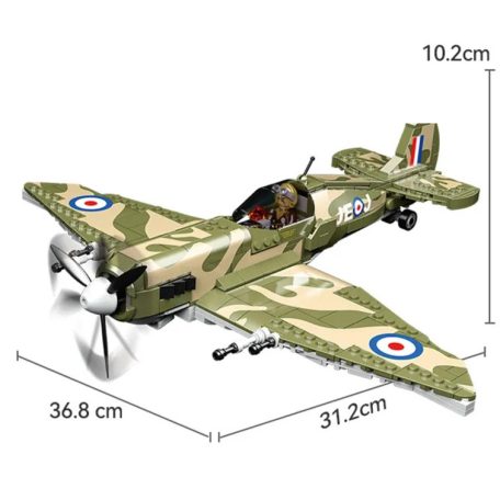 SPITFIRE II , műanyag építőelem makett, 6813