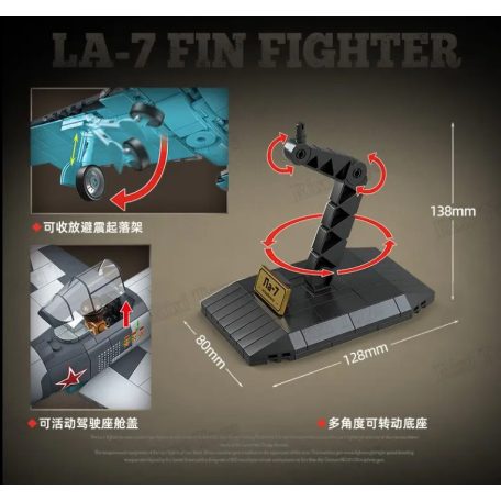 LA-7, Repülőgép építő játék, 100286