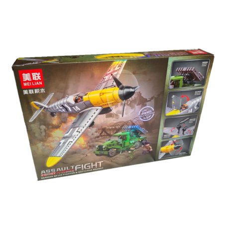 BF-109 III. + KATYUSA , Repülőgép építő játék, 98305