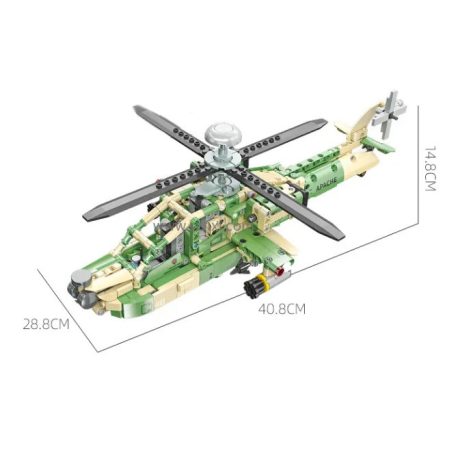 AH64 II, műanyag építőelem makett, 58094