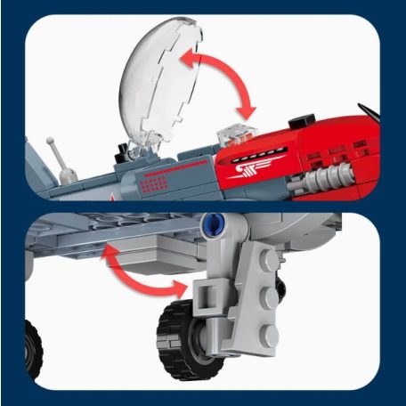 YAK 3 , műanyag építőelem makett, 6870