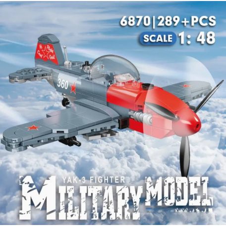 YAK 3 , műanyag építőelem makett, 6870